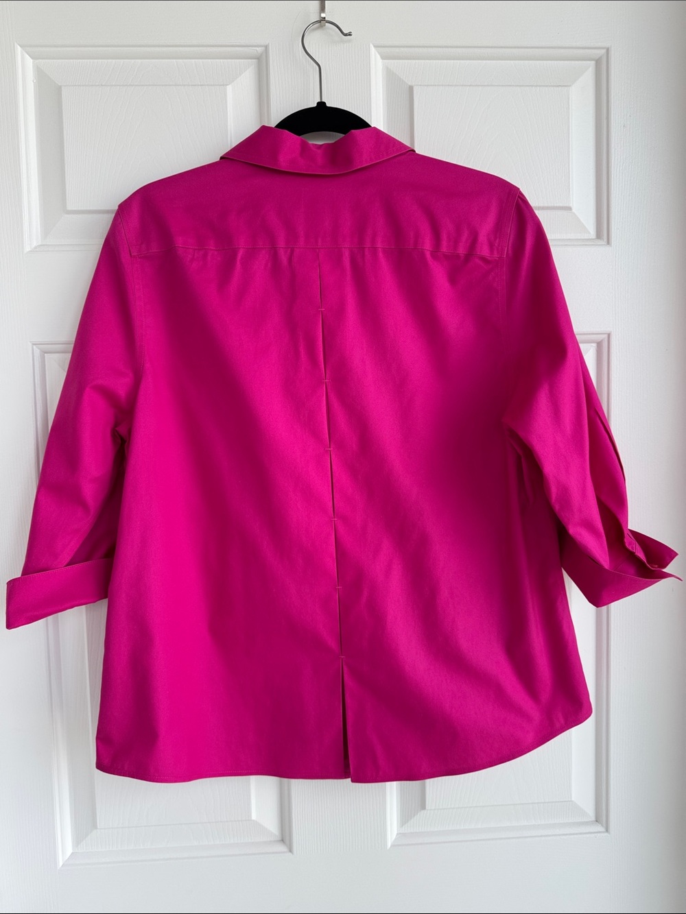 Chico's Hot Pink No Iron Collared Women's Shirt - Picture 3 of 3